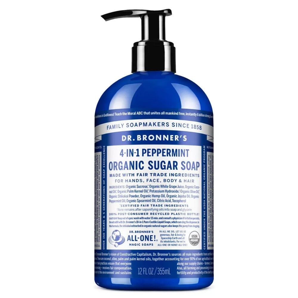 Organic Sugar Soap - Peppermint - Dr Bronners