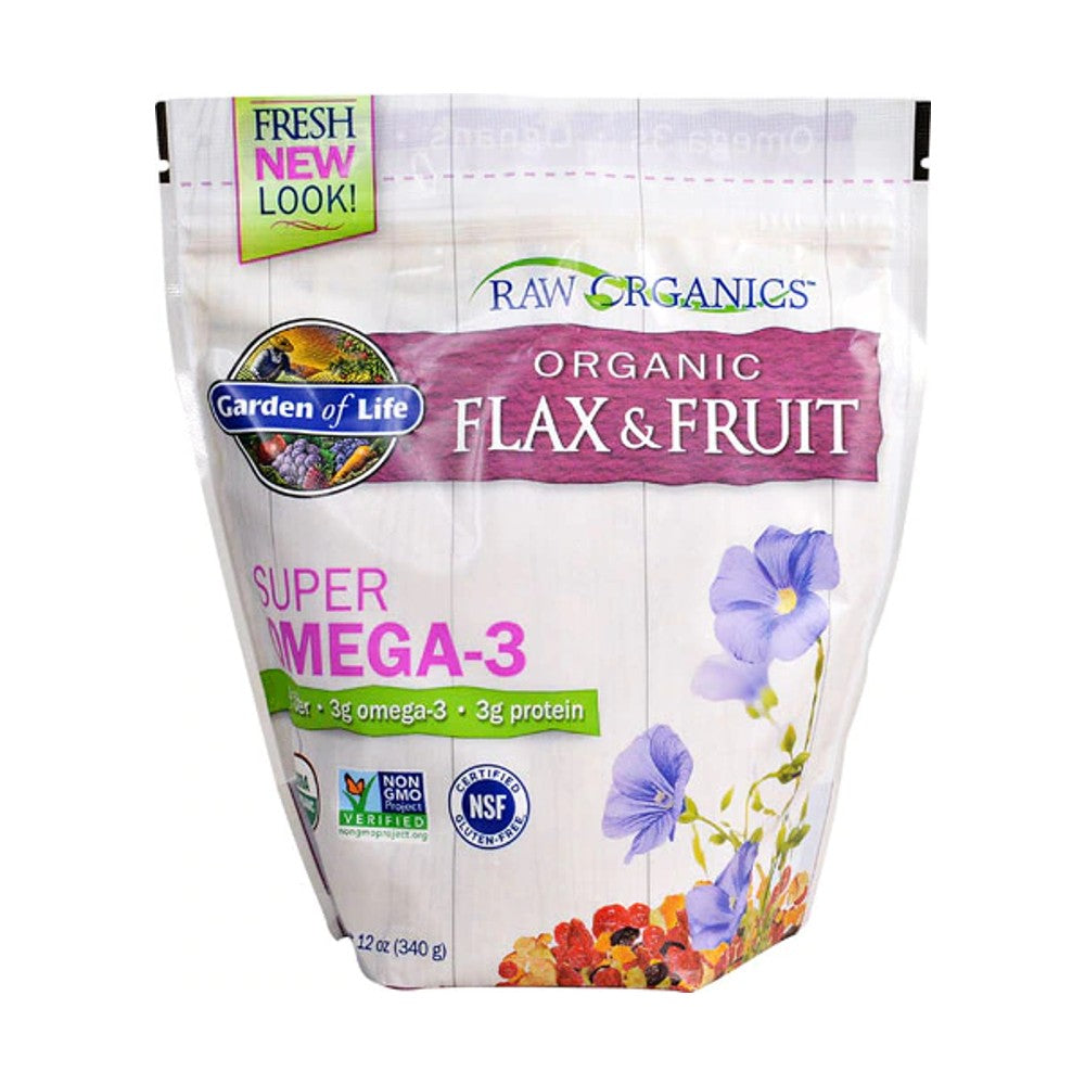 RAW Organics Organic Flax + Fruit - Garden of Life