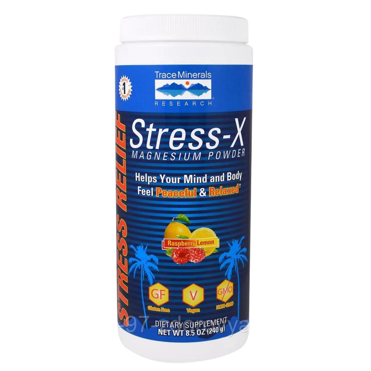 Research Stress-X Magnesium Powder Rasp-Lemon 8.5 Ounces