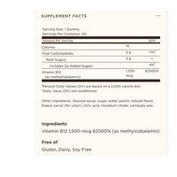 Thumbnail for Ultra Potency Vitamin B12 Raspberry Gummies