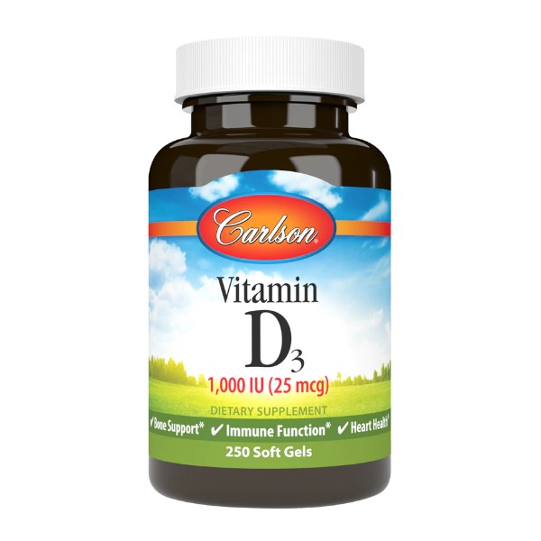 Vitamin D3 1,000 IU (25 mcg) - Carlson