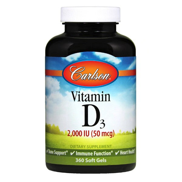 Vitamin D3 2,000 IU (50 mcg) - Carlson