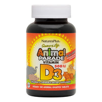 Thumbnail for Animal Parade Vitamin D3 500 IU Children’s Chewables - My Village Green