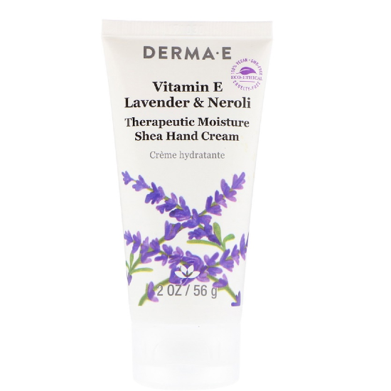 Therapeutic Moisture Shea Hand Cream, Vitamin E, Lavender & Neroli - Derma E