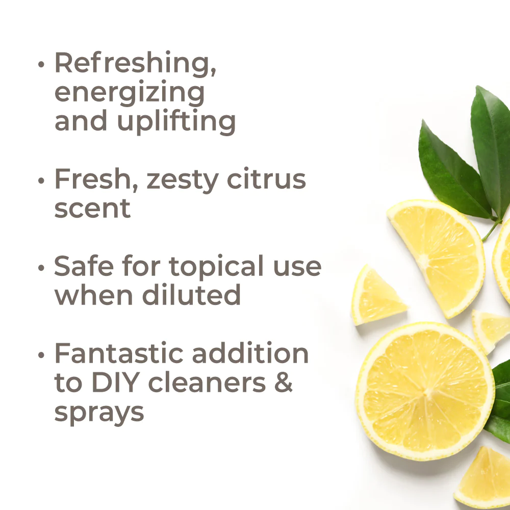 Lemon Steam Distilled Essential Oil - Plant Therapy