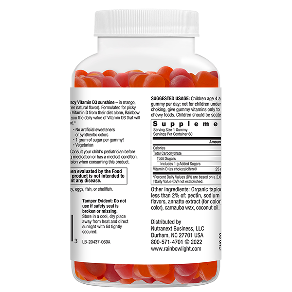 Kid's Sunny Gummies Vitamin D3 - Rainbow Light