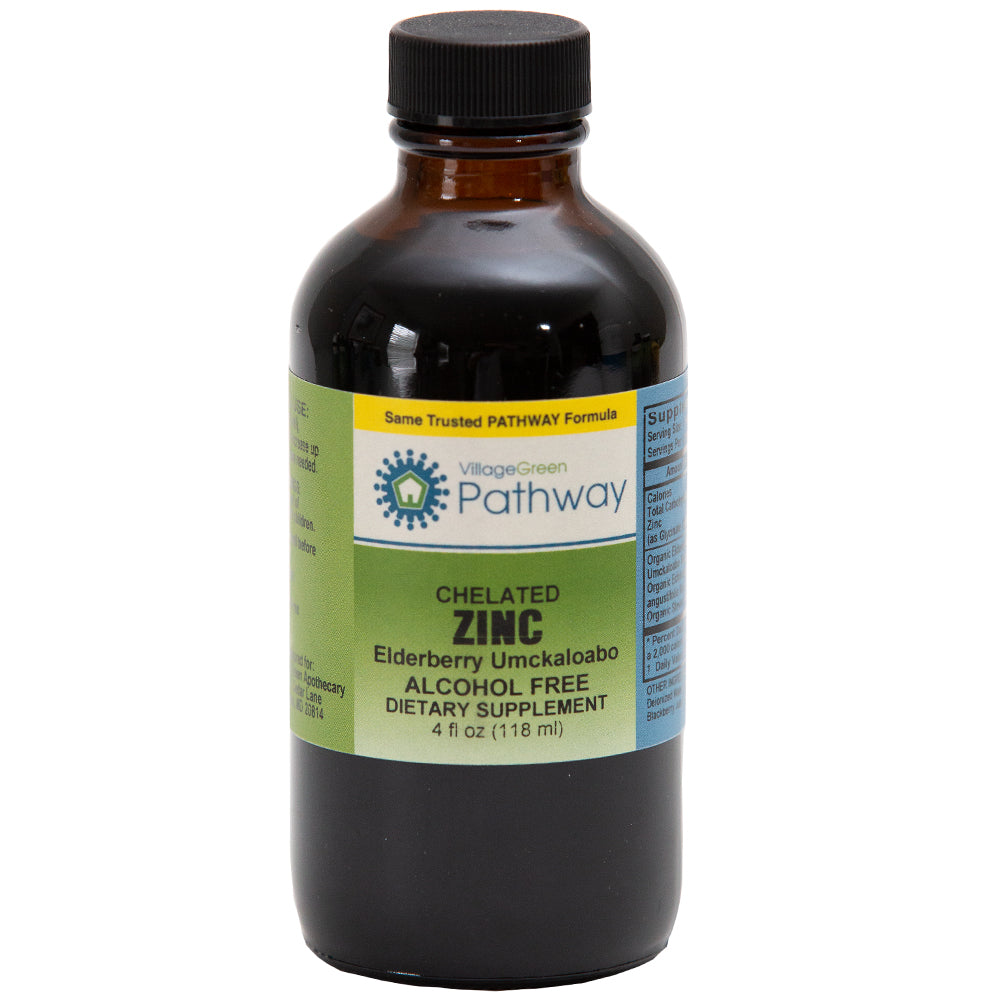 Chelated Zinc Elderberry Umckaloabo - My Village Green