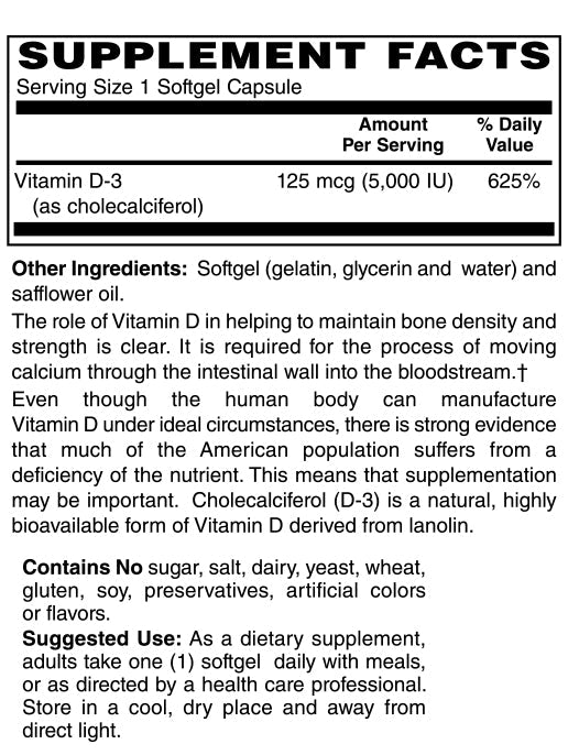 Vitamin D-3 5000 IU