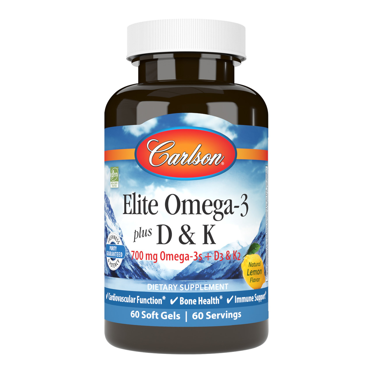 Elite Omega-3 + D3 & K2 60 - Carlson