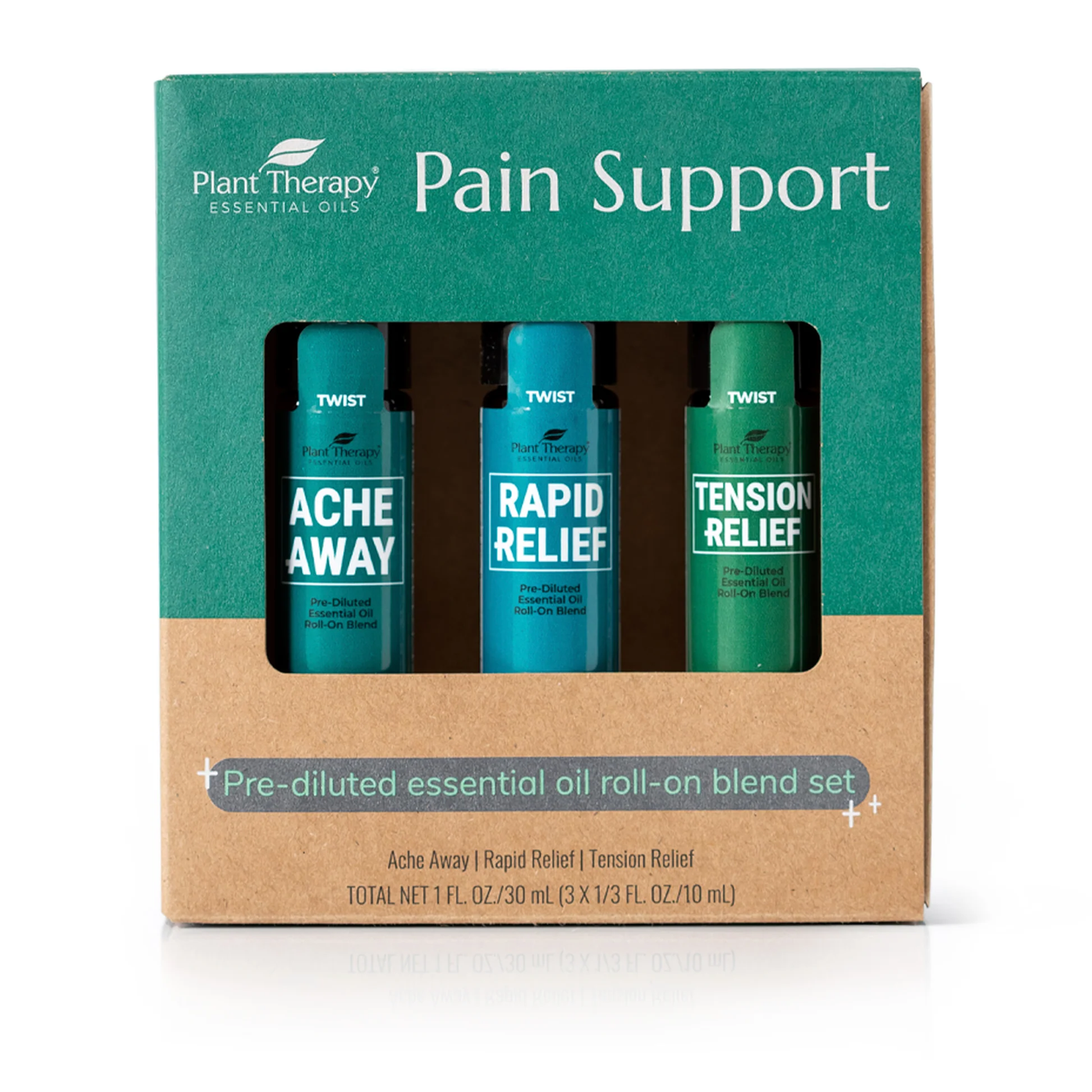 Pain Support Essential Oil Blend Roll On Set - Plant Therapy