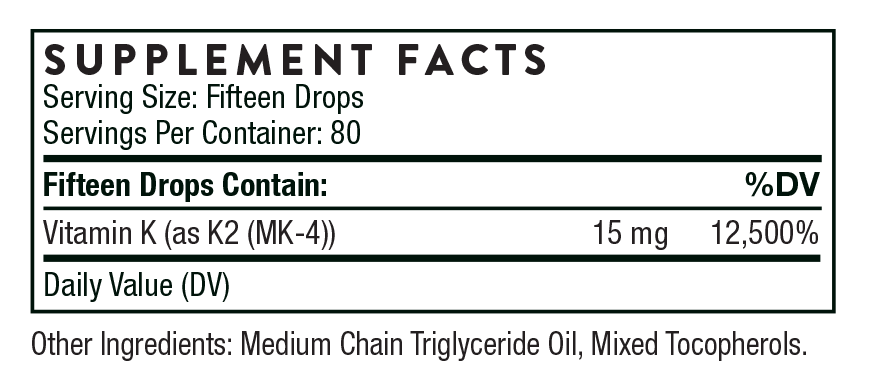Vitamin K2 Liquid - Thorne