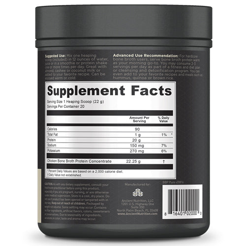 Bone Broth Protein Pure - Ancient Nutrition