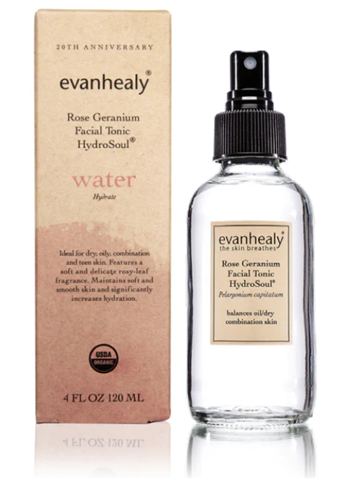 Rose Geranium Facial Tonic Hyrdosol - Evan Healy