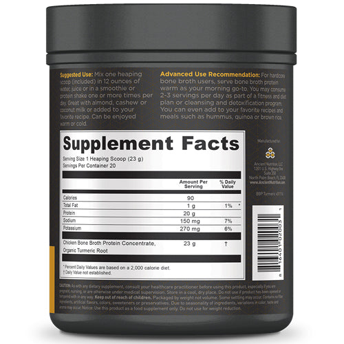 Bone Broth Protein Turmeric - Ancient Nutrition
