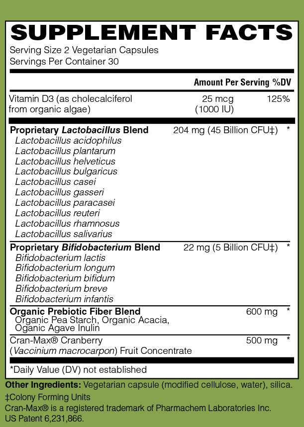 Urinary Formula 50 Billion Probiotic