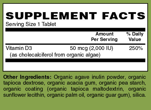 Certified Organic Whole Food Vitamin D3