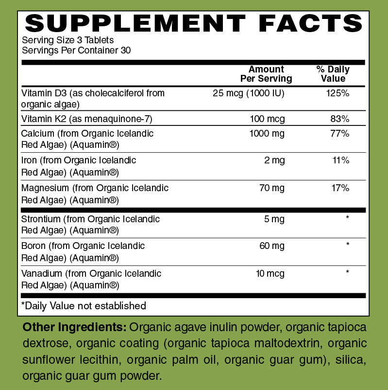 Certified Organic Whole Food Plant Calcium